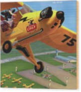 Piper Aircraft Poster Wood Print