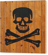 Pirate Sign 3 Wood Print