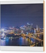 #pittsburgh #skyline Wood Print