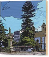 Plaza De Amboage Wood Print
