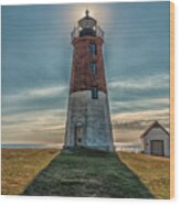 Point Judith Light Narragansett Rhode Island Wood Print