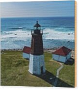 Point Judith Lighthouse #1 Wood Print