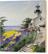 Point Loma Lighthouse Wood Print