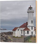 Point Wilson Lighthouse Wood Print