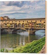 Ponte Vecchio Florence Italy 7k_dsc2439_09152017 Wood Print