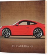 Porsche 911 Carrera 4s Wood Print