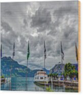 Port Of Lucerne Wood Print