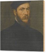 Portrait Of A Bearded Man Wood Print