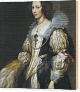 Portrait Of Maria De Tassis Wood Print