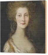 Portrait Of Princess Augusta Wood Print