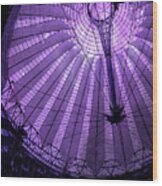 Portrait Of Purple Cosmic Berlin Wood Print
