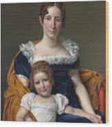 Portrait Of The Comtesse Vilain Xiiii And Her Daughter Wood Print