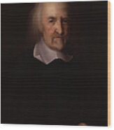 Portrait Of Thomas Hobbes Wood Print