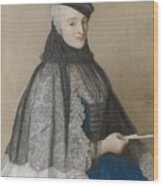 Portret Van Mrs. Boere, Jean-etienne Liotard, 1746 Wood Print