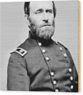 President Ulysses S Grant In Uniform Wood Print