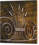 Pretty Iron Gate In Charleston Wood Print