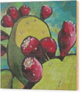 Prickly Pear Fruit Wood Print