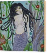 Princess Mermaid Wood Print