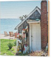 Provincetown Shed Wood Print