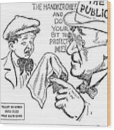 Public Health Warning, 1918 Wood Print