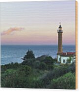Punta Carnero Lighthouse Wood Print