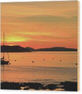 Punta Del Este Sunset, Uruguay Wood Print