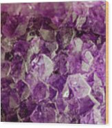 Purple Amethyst Abstract Wood Print