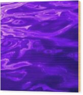 Purple Colored Wave Wood Print