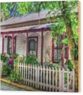 Quaint Cottage Wood Print