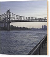 Queensboro Bridge - Manhattan Wood Print