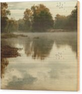 Quiet River Wood Print