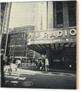 Radio City Music Hall Manhattan New York City Wood Print