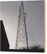 Radio Tower Wood Print