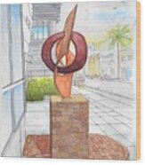Rafe Affleck Sculpture Untitle In Beverly Hills, California Wood Print