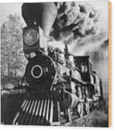 Railroad: Locomotive Wood Print