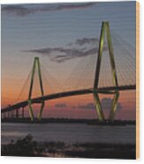 Ravenel Bridge Wood Print