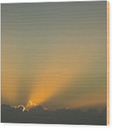 Rays Of Hope At Sunrise Delray Beach Florida Wood Print
