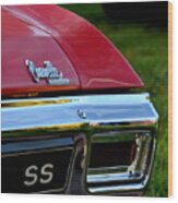 Red Chevelle Ss Wood Print