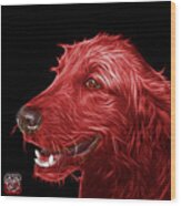 Red Golden Retriever Dog Art- 5421 - Bb Wood Print