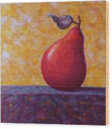 Red Pear Wood Print