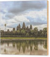 Reflections Angkor Wat Panorama Wood Print