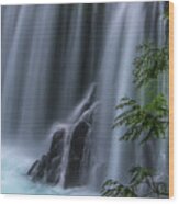 Refreshing Waterfall Wood Print