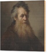 Rembrandt Bearded Old Man Wood Print