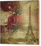 Remembering Paris Wood Print