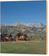 Residences In Mountain Village -- A Planned Community Adjacent To Telluride Wood Print