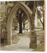 Rhodes College In Memphis Tennessee Wood Print