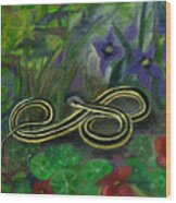 Ribbon Snake Wood Print