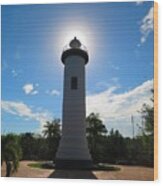 Rincon Lighthouse Wood Print