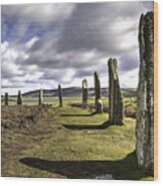 Ring Of Brodgar Wood Print