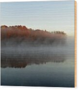 River Mist Wood Print